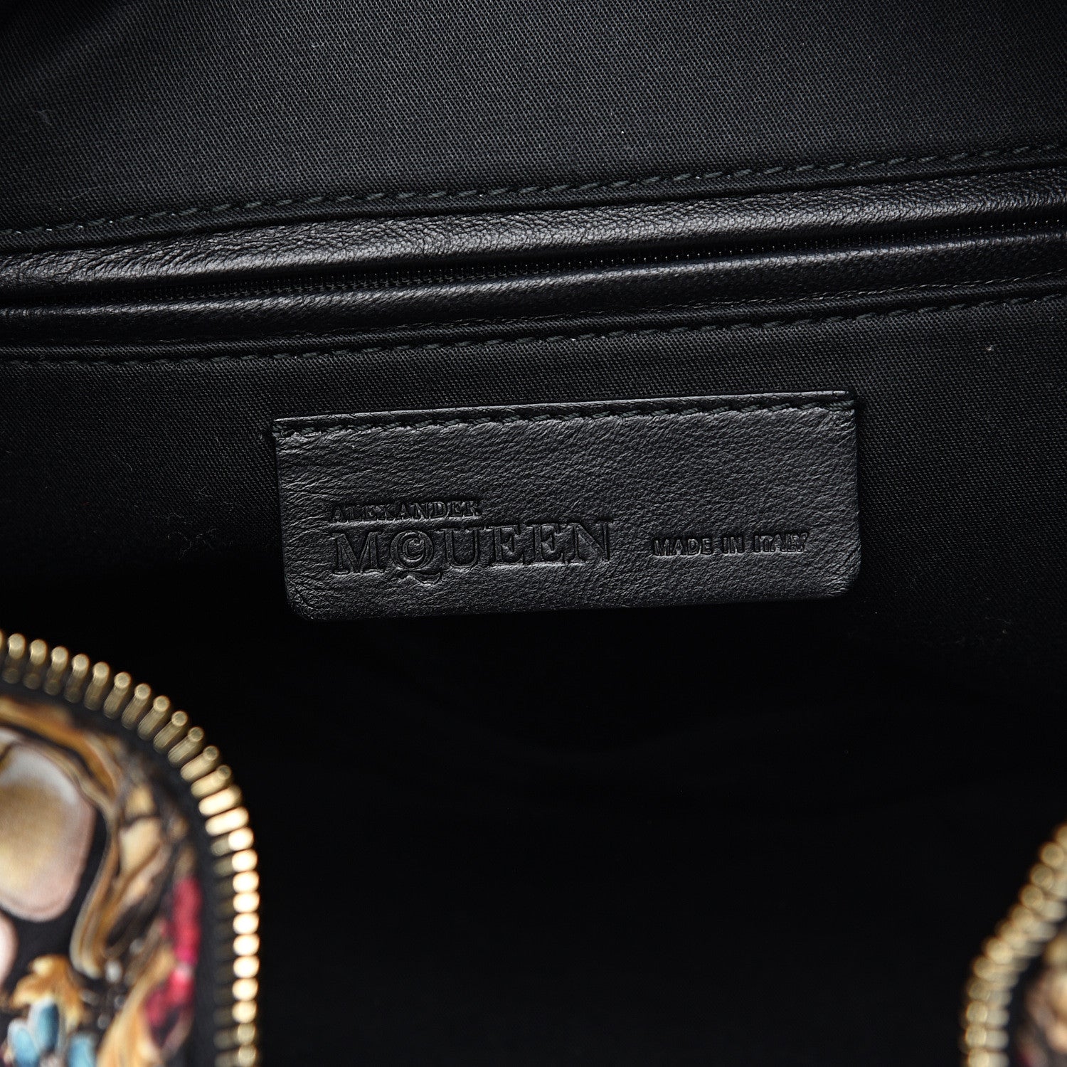 Alexander McQueen Silk Floral Print De Manta Clutch Black Multicolor 5 of 7