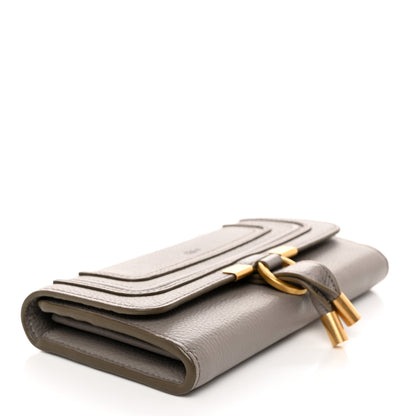 Chloe Calfskin Marcie Continental Flap Wallet Cashmere Grey 5 of 9