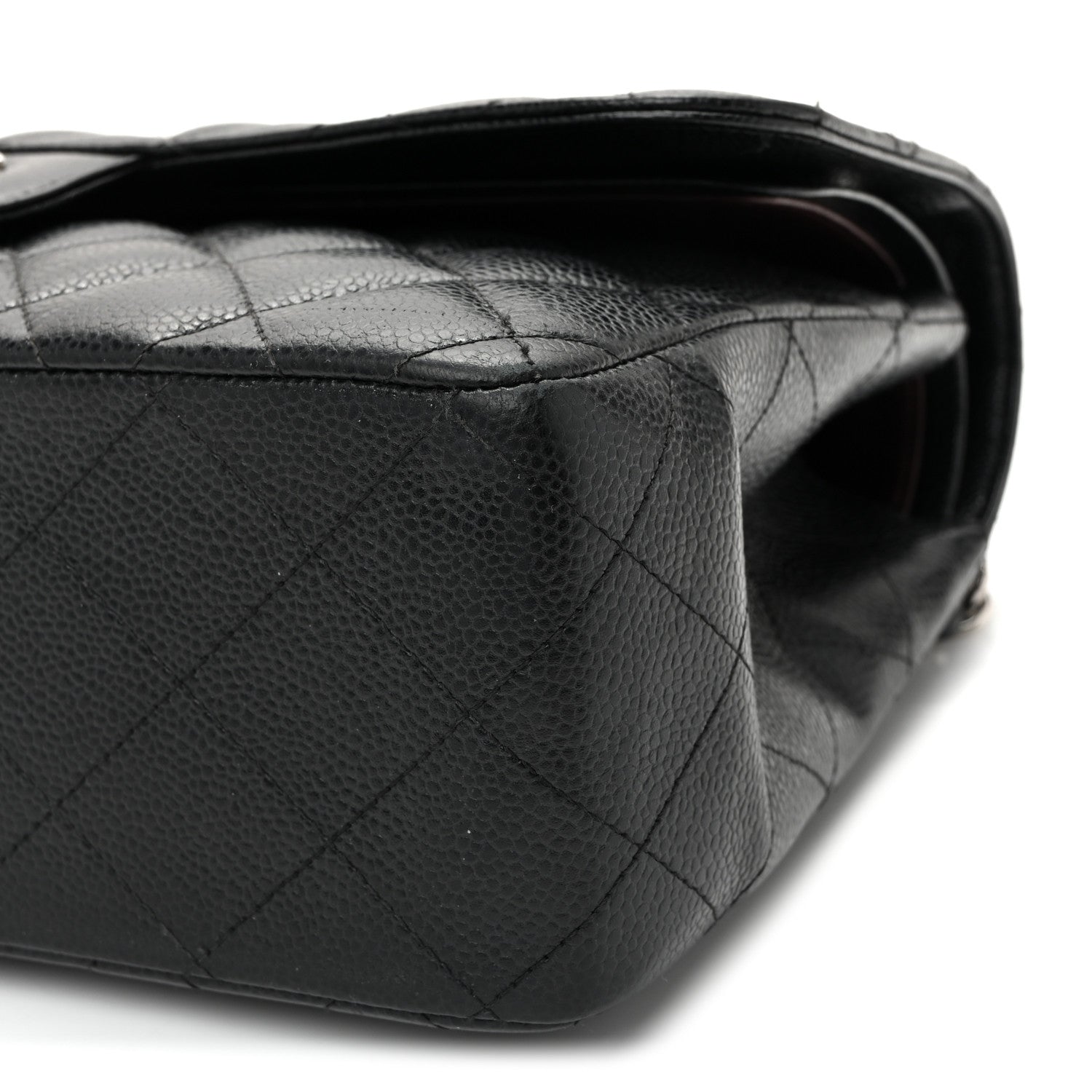 Chanel Caviar Quilted Jumbo Double Flap  Black 10 of 13