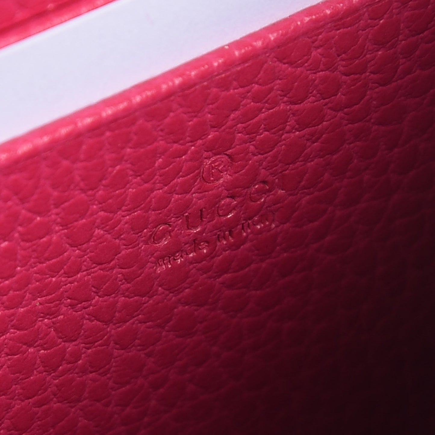 Dollar Calfskin Crystal Mini Dionysus Chain Wallet Box Pink