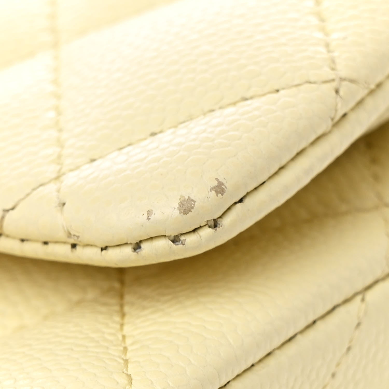 Chanel Caviar Quilted Small Double Flap Light Yellow 11 of 12