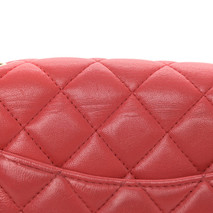 Chanel Lambskin Quilted Mini Rectangular Flap Red 14 of 14