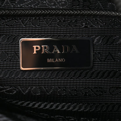 Prada Tessuto Nylon Saffiano Flat Messenger Bag Black 6 of 9