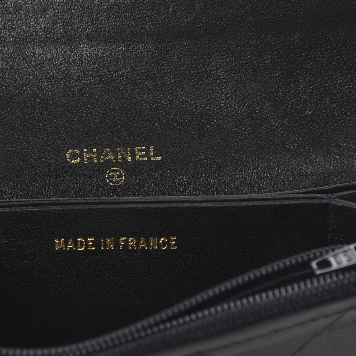 Chanel Lambskin Stitched Card Holder Black 6 of 7