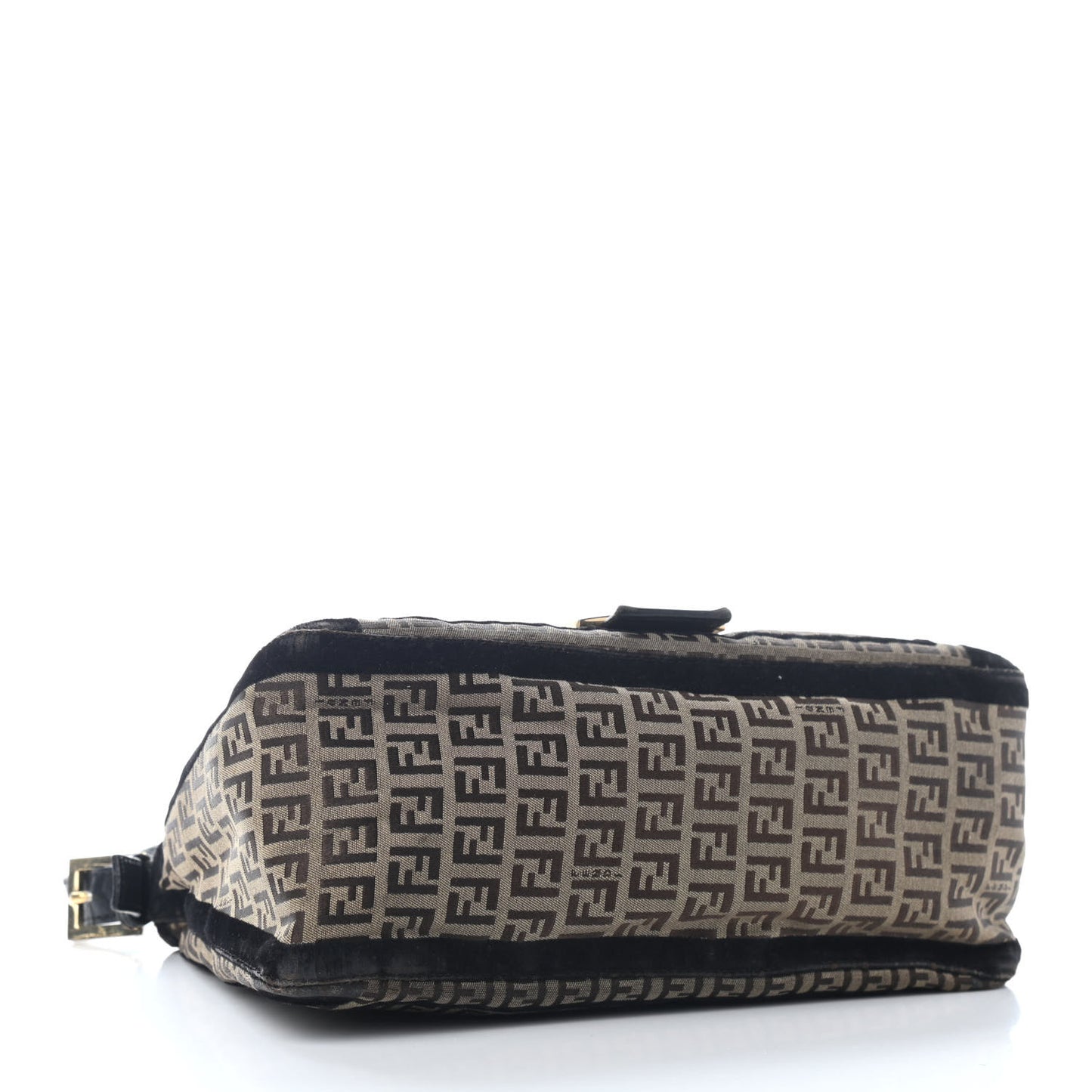 Zucchino Velvet Vitello Mama Baguette Mogano Panna Black