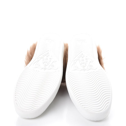 Gucci Calfskin Wool Web Bee Embroidered Womens Ace Sneakers 38.5 White 5 of 9