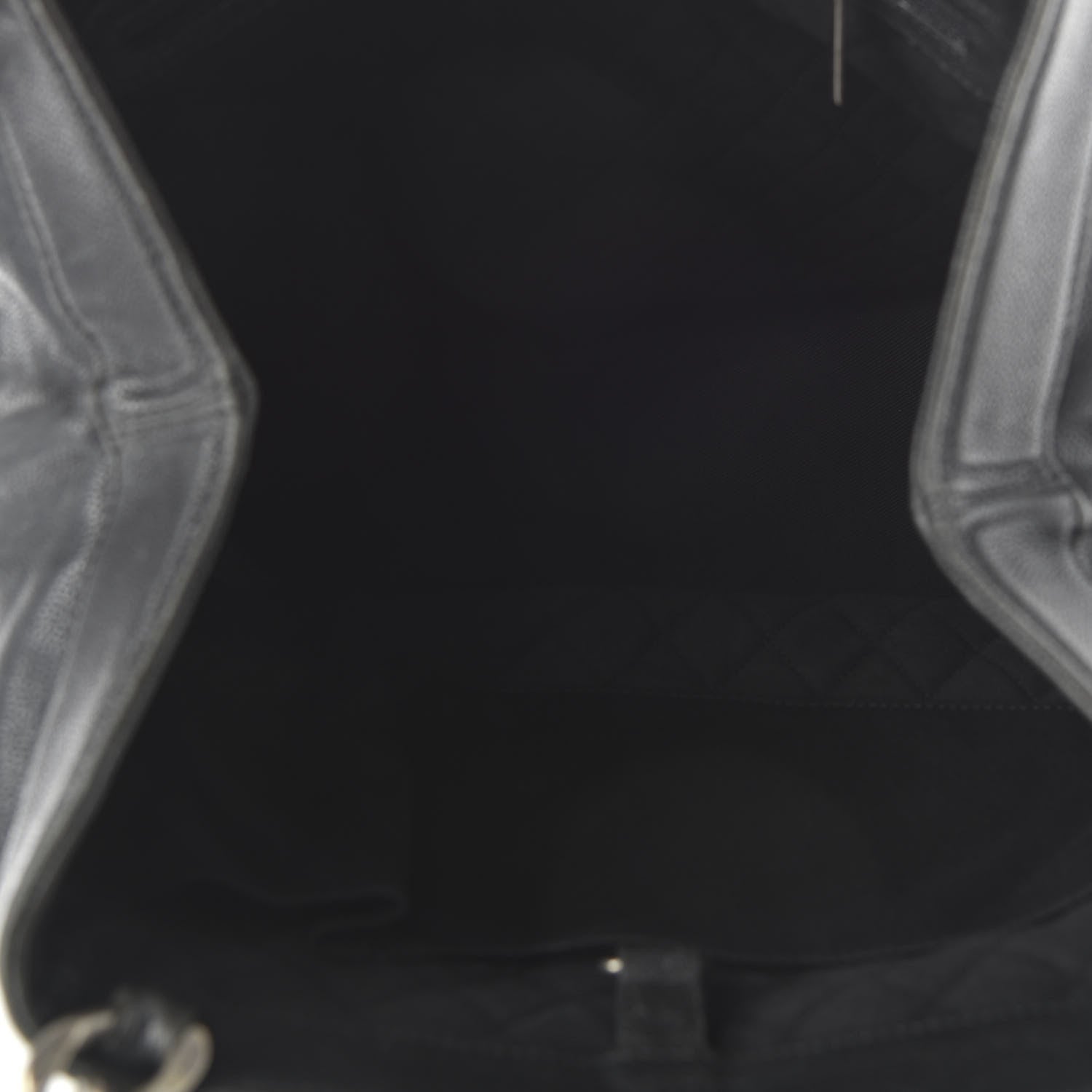 Chanel Distressed Caviar Outdoor Ligne Tote Black 5 of 10