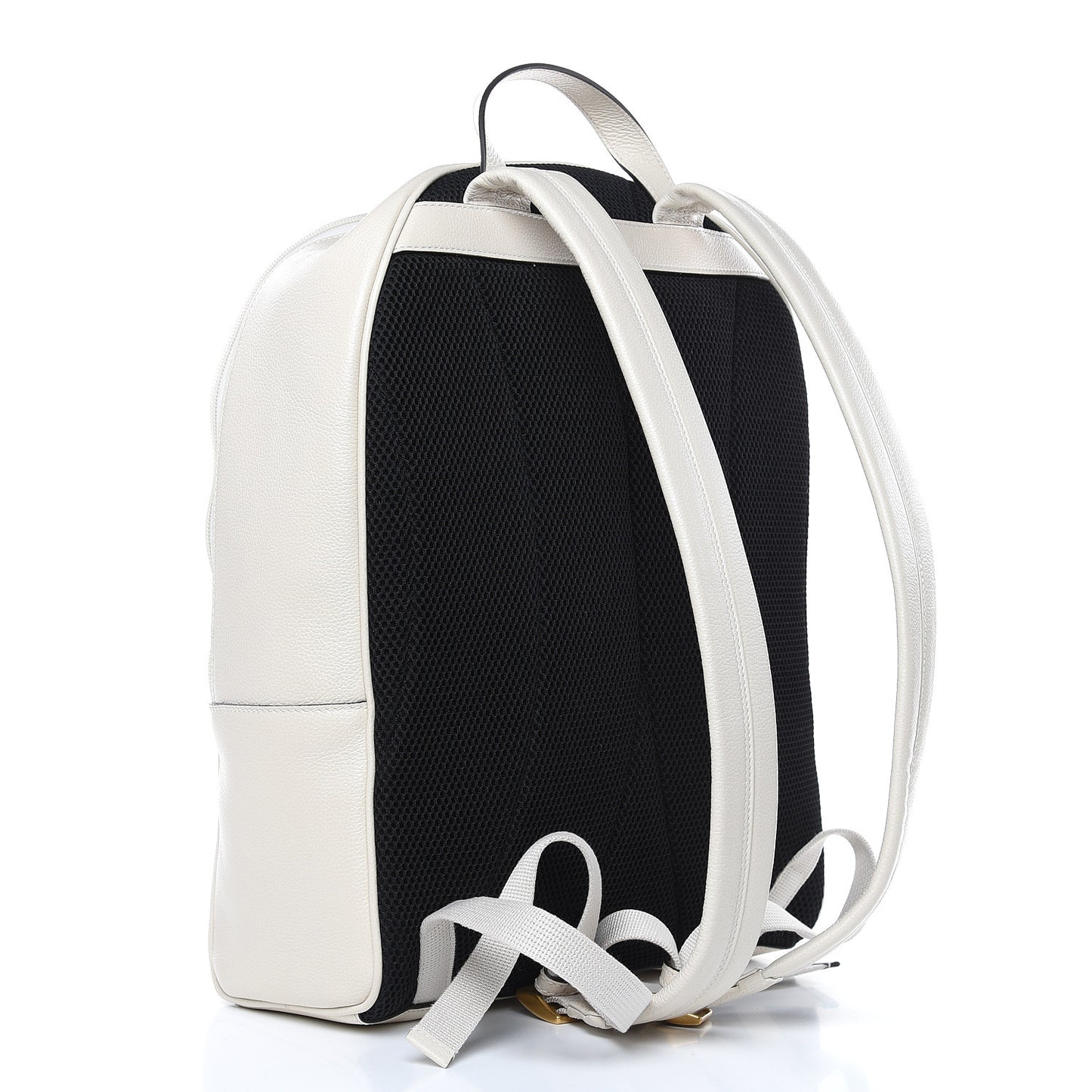 Calfskin Logo Day Backpack Mystic White