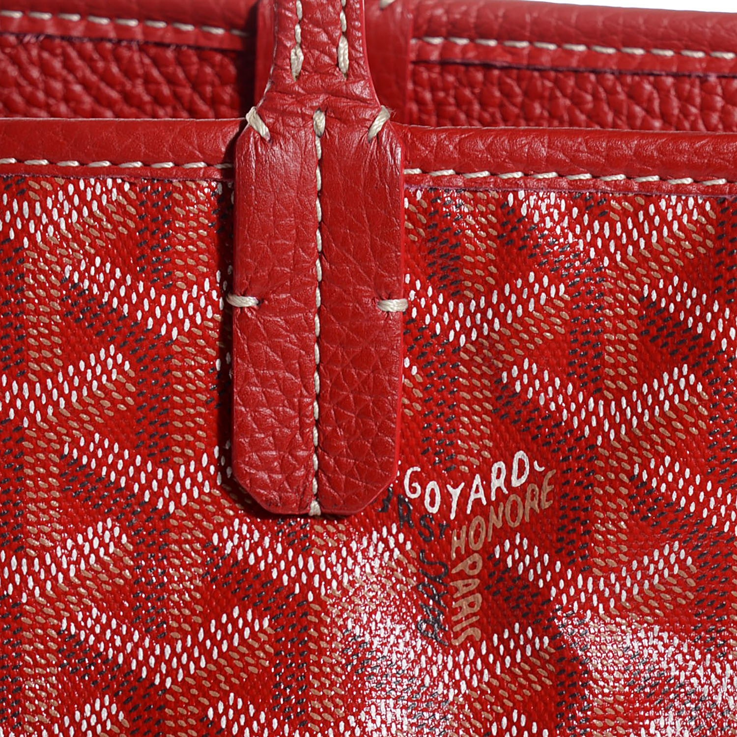 Goyard Goyardine Sac Hardy Pet Carrier PM Red 10 of 10