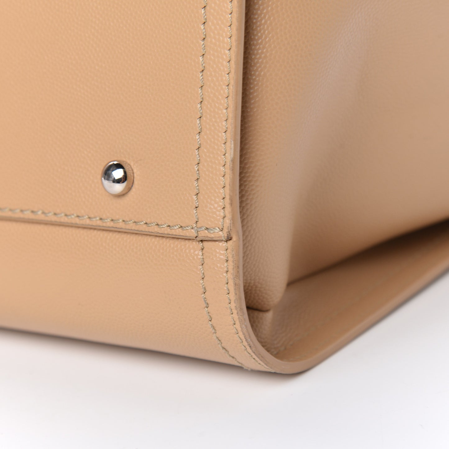 Caviar Small Studded Deauville Tote Beige