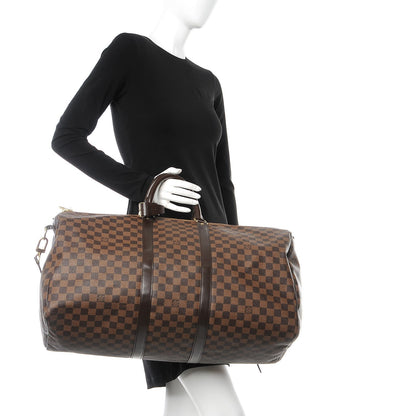 Louis Vuitton Damier Ebene Keepall Bandouliere 55 2 of 15