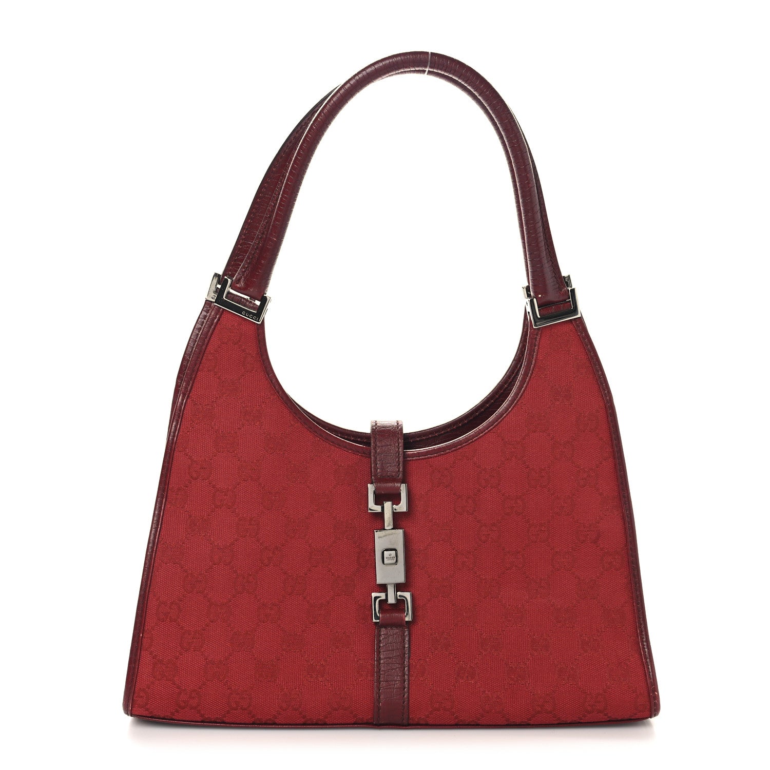 Gucci Monogram Small Bardot Bag Red 1 of 13