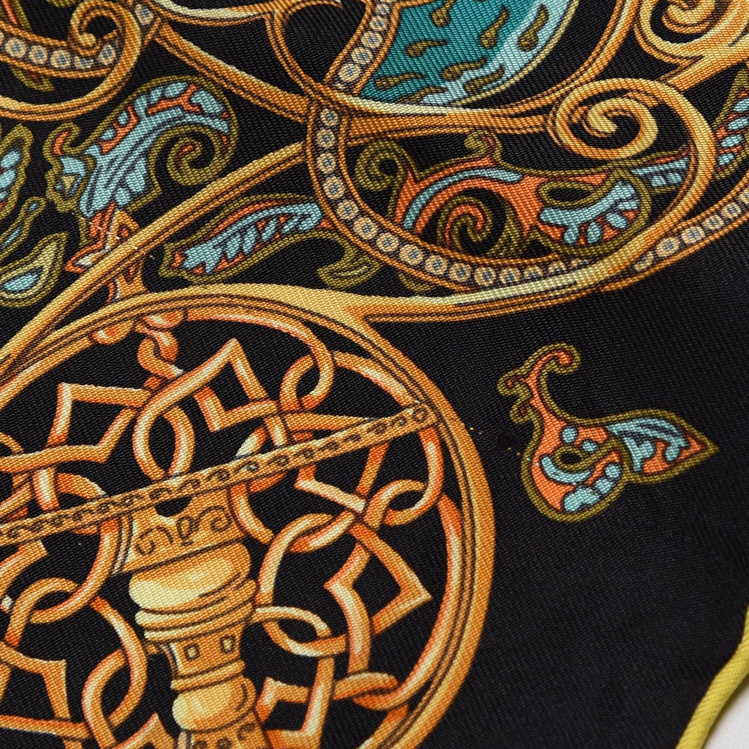 Hermes Silk La Charmante Aux Animaux Pocket Square Scarf 3 of 7