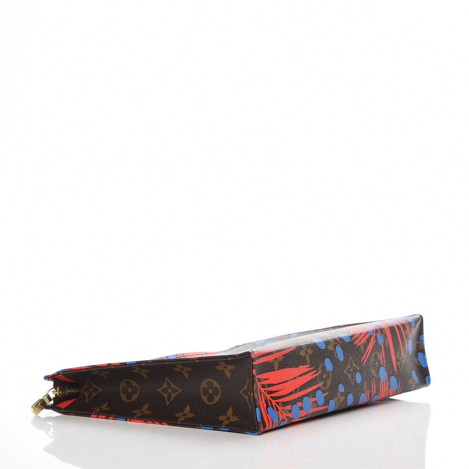 Louis Vuitton Monogram Jungle Dots Toiletry Pouch 26 Coquelicot Denim 5 of 7