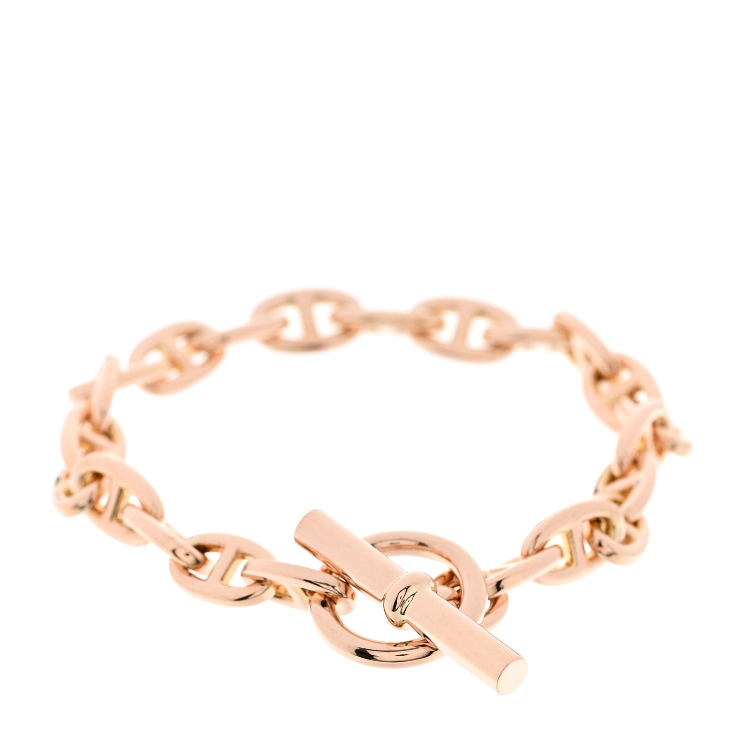 Hermes 18K Rose Gold TPM Chaine d'Ancre Bracelet 2 of 4