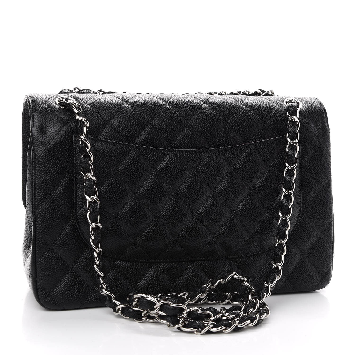 Chanel Caviar Quilted Jumbo Double Flap Black 3 of 9