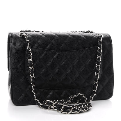 Chanel Caviar Quilted Jumbo Double Flap Black 3 of 9