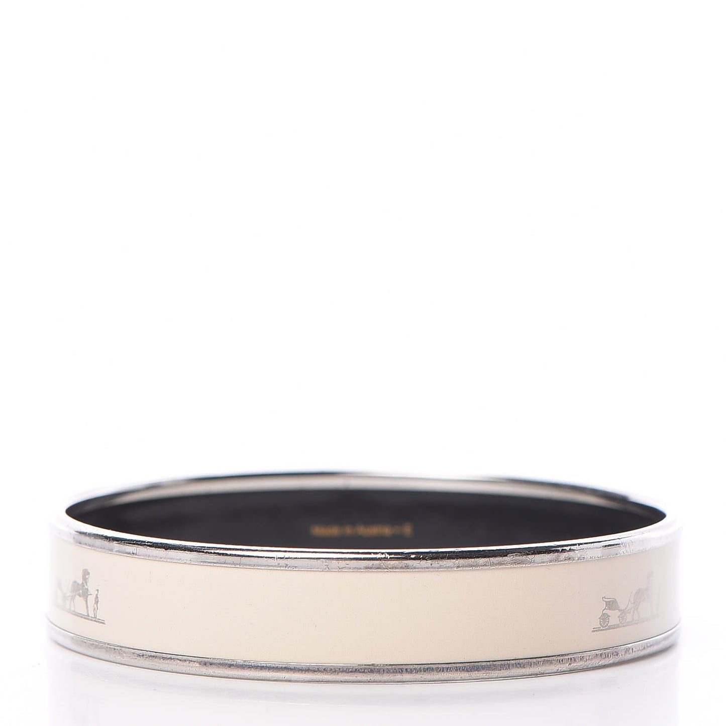 Enamel Printed Caleche Medium Bracelet 65 Pannacotta