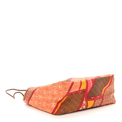 Hermes Silk Barenia Carre en Cravates Fourbi 25 MM Pouch Flamingo Pink Deer Brown 4 of 10