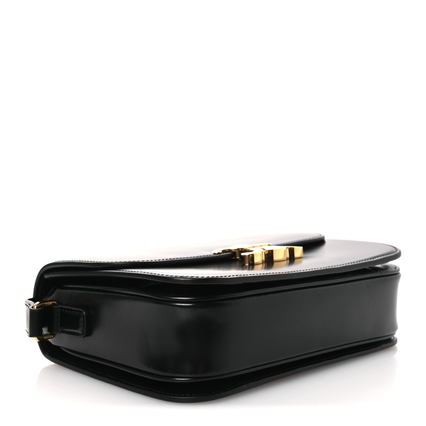 Shiny Calfskin Medium Triomphe Black