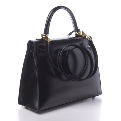 Hermes Box Kelly Sellier 25 Black 3 of 11