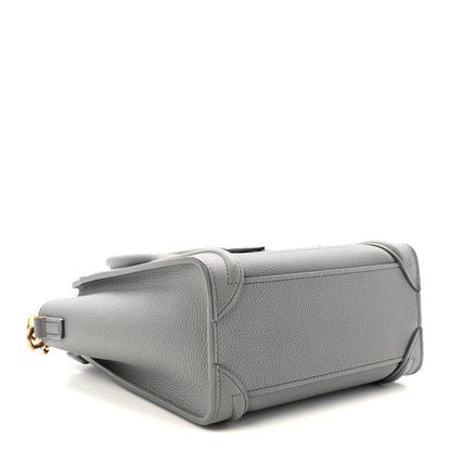 Celine Baby Drummed Calfskin Nano Luggage Kohl 3 of 10