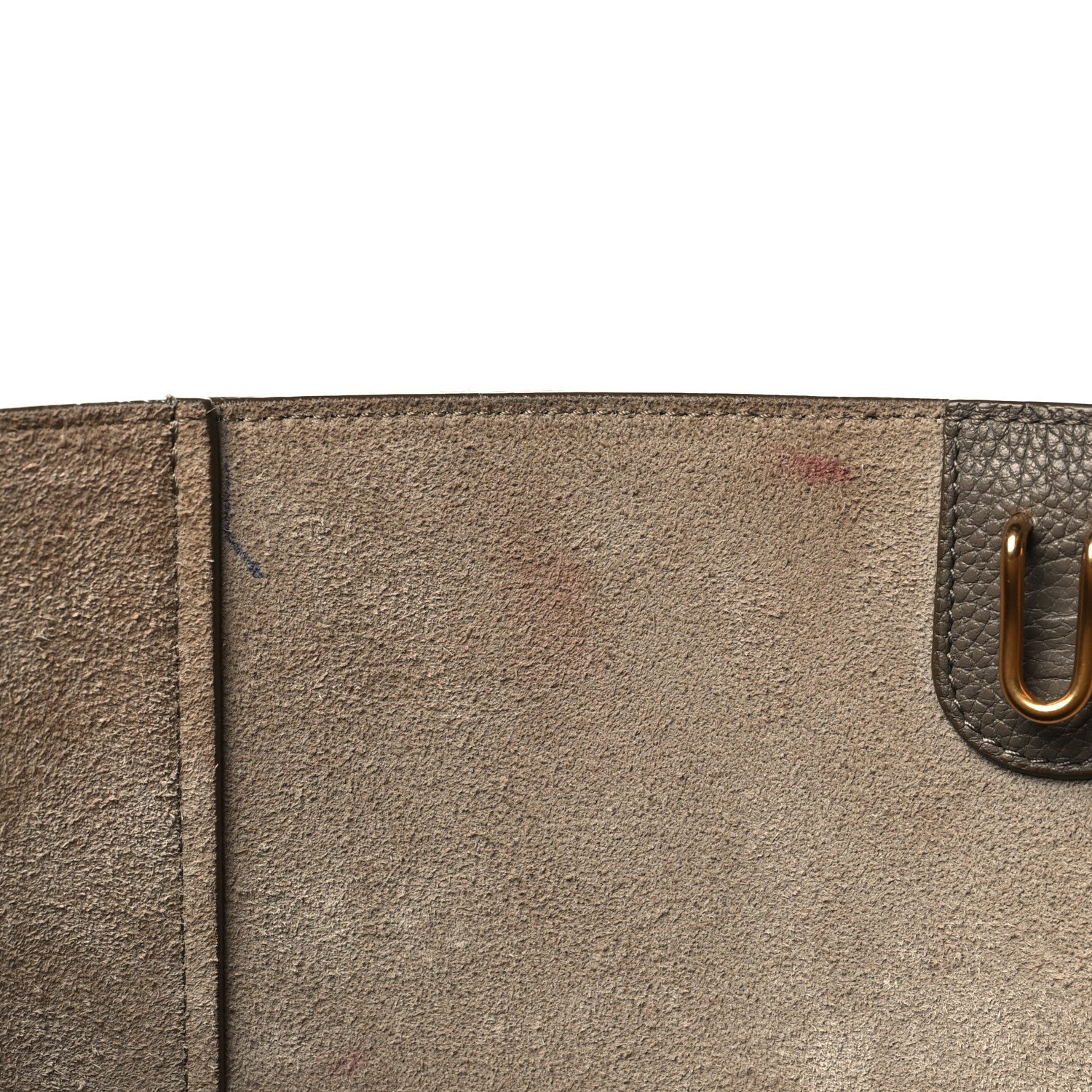Celine Soft Grained Calfskin Sangle Bucket Bag Taupe 12 of 12
