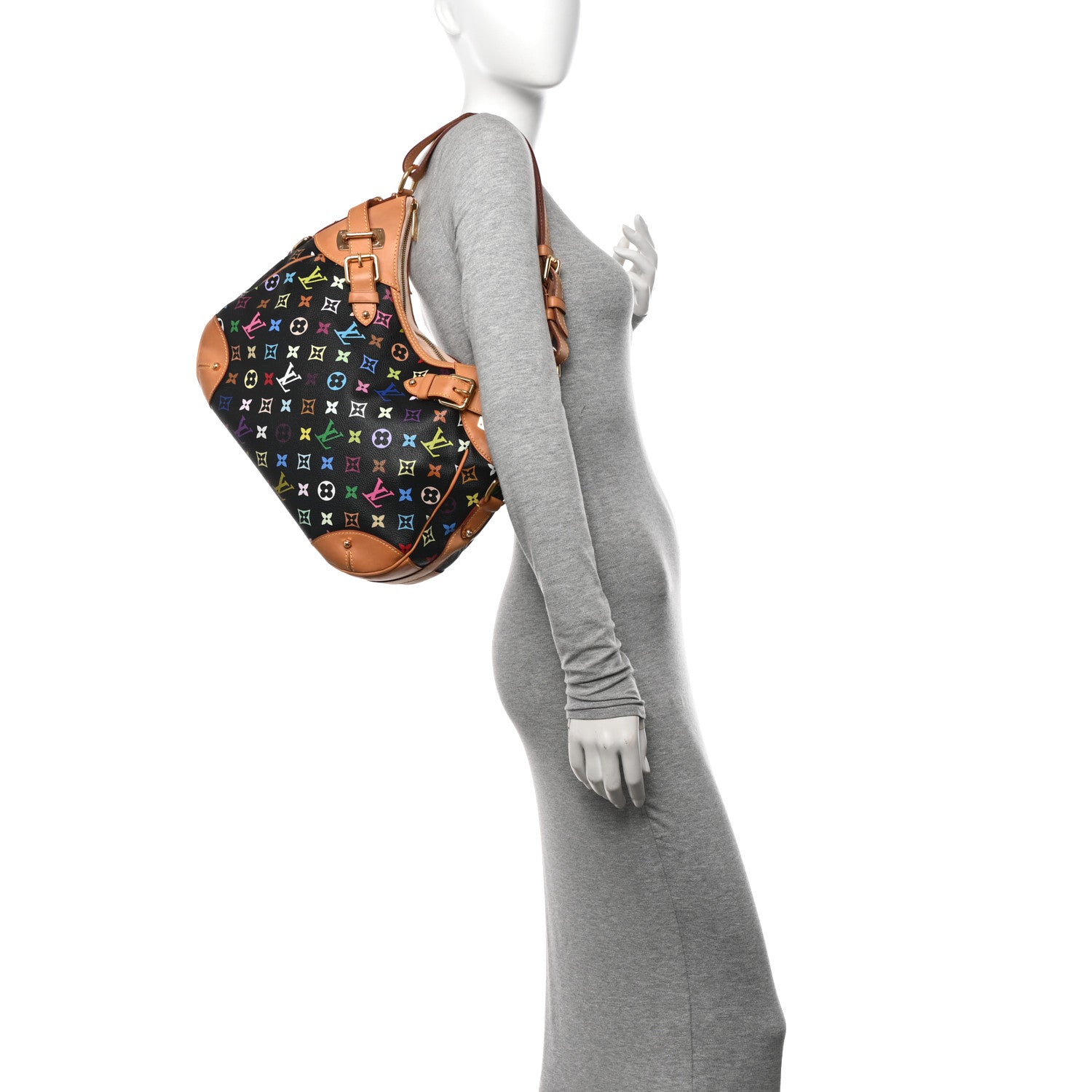 Louis Vuitton Monogram Multicolor Greta Black 2 of 9