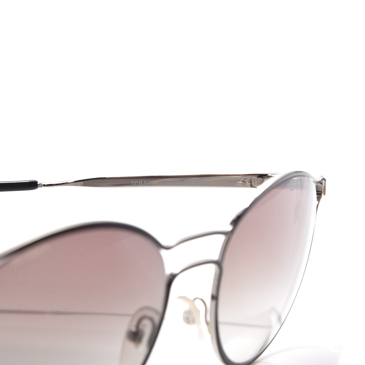 Prada Cinema Sunglasses SPR 62S Black Silver 5 of 8