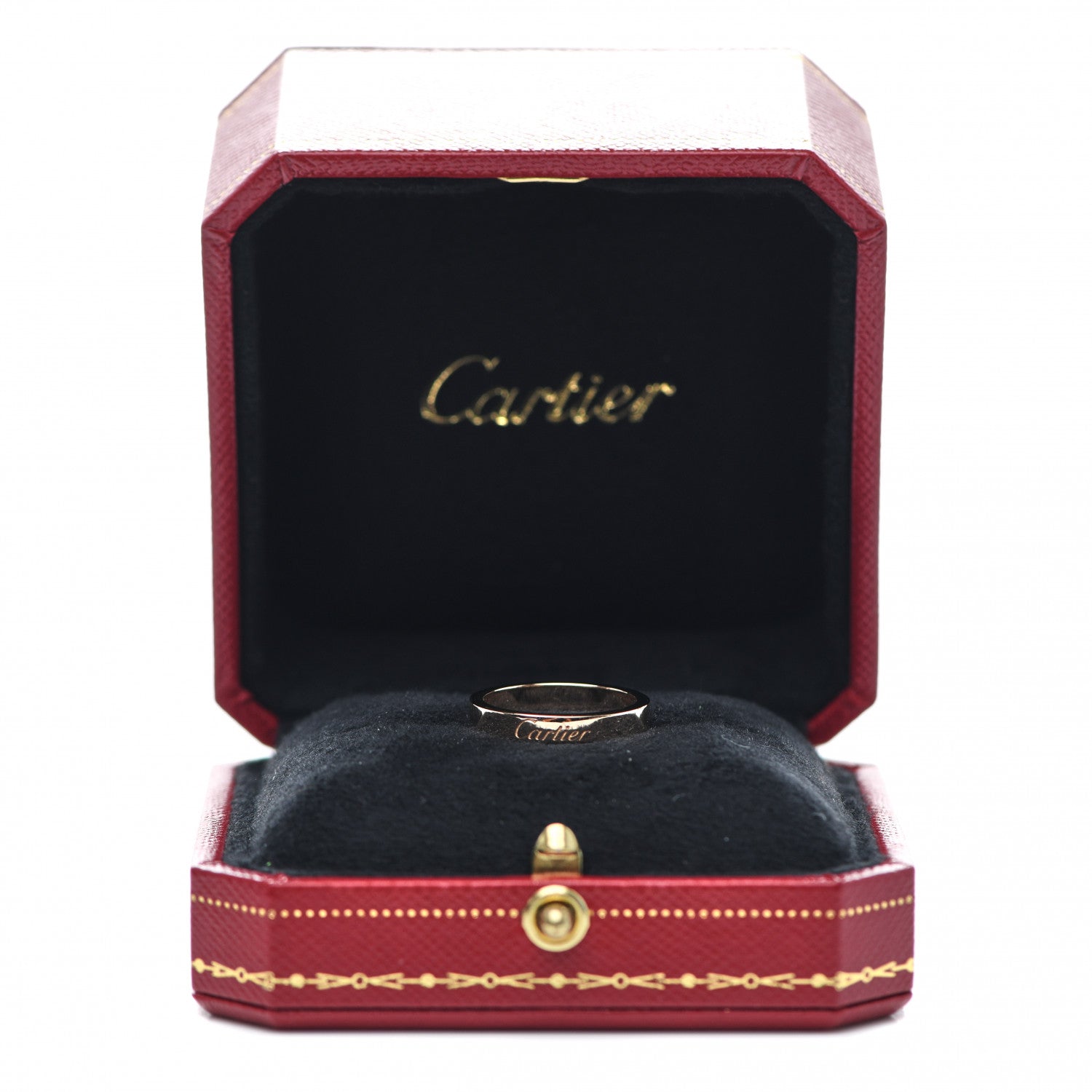 Cartier 18K Pink Gold 3mm C De Cartier Wedding Band Ring 51 5.75 6 of 6