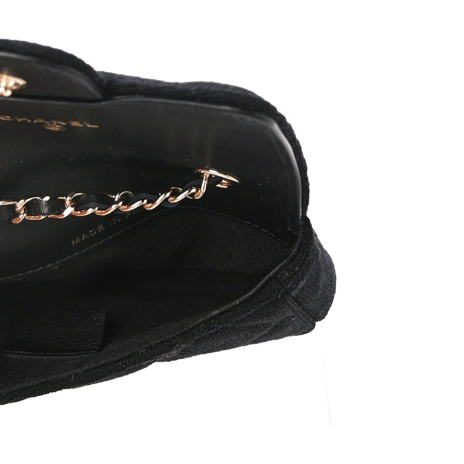 Chanel Jersey Quilted Belt Bag Black 1038954 – FASHIONPHILE