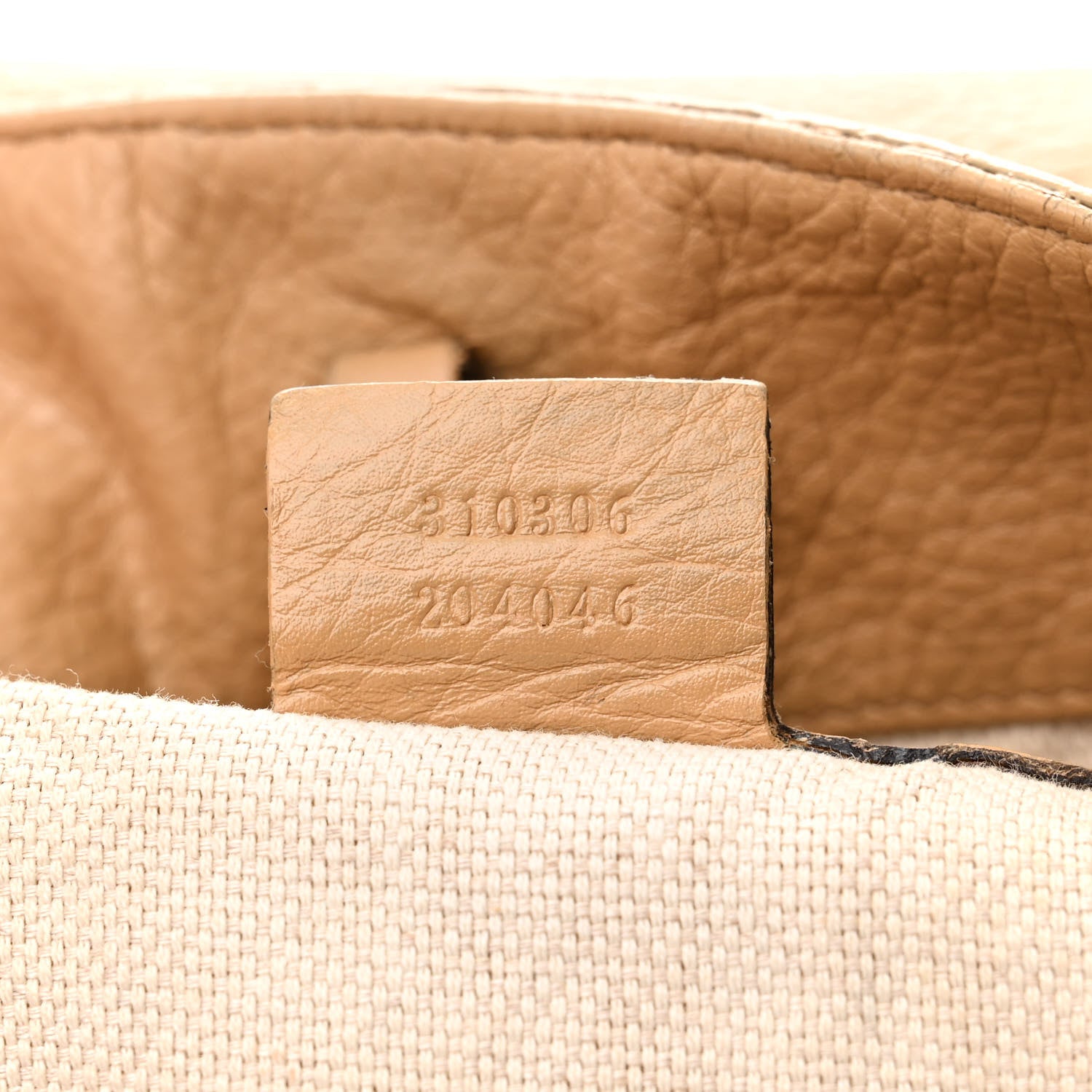 Gucci Pebbled Calfskin Large Soho Chain Shoulder Bag Nude 7 of 19