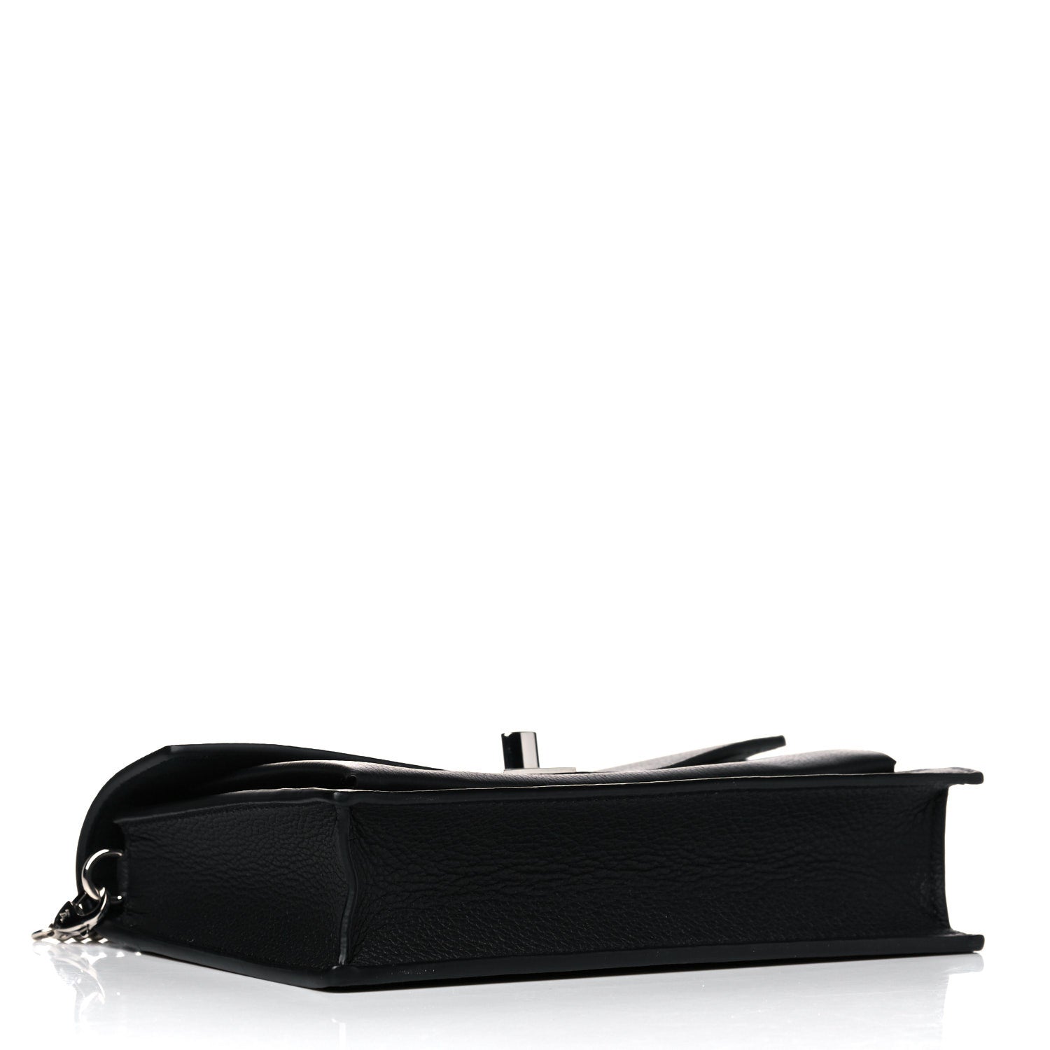 Louis Vuitton Soft Calfskin My Lockme Chain Pochette Black 4 of 13