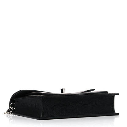 Louis Vuitton Soft Calfskin My Lockme Chain Pochette Black 4 of 13