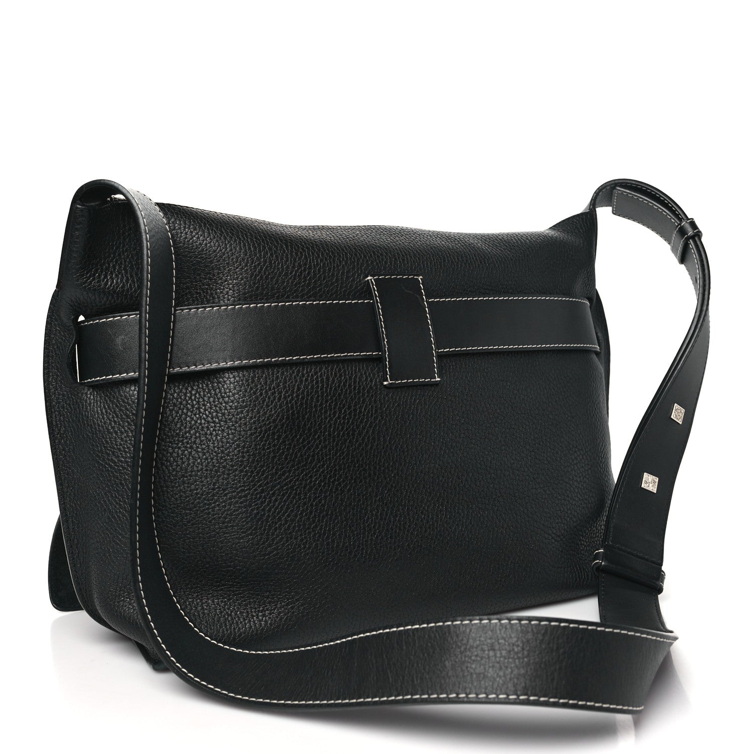 Loewe Grained Calfskin Small Bolso Belt Messenger Bag Black 3 of 12