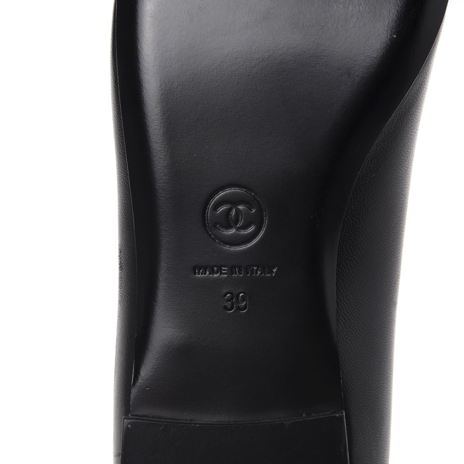 Chanel Lambskin Camellia Ballerina Flats 39 Black 10 of 11