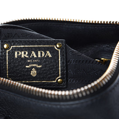 Prada Vitello Daino Tote Black 6 of 8