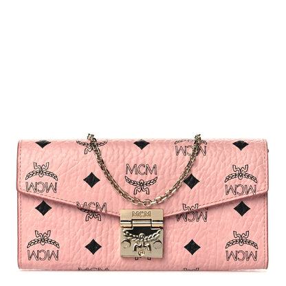 MCM Visetos Large Patricia Wallet On Chain Soft Pink 1 of 11