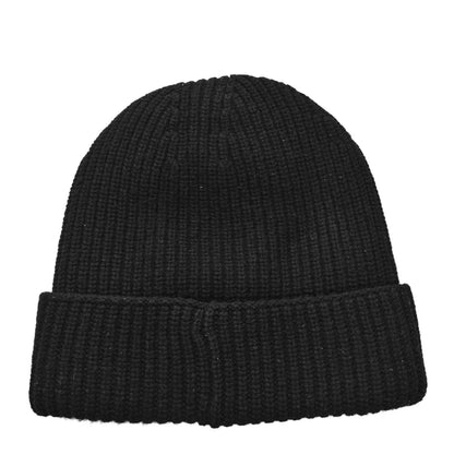Chanel Wool Cashmere CC Beanie Hat Light Black White 2 of 4