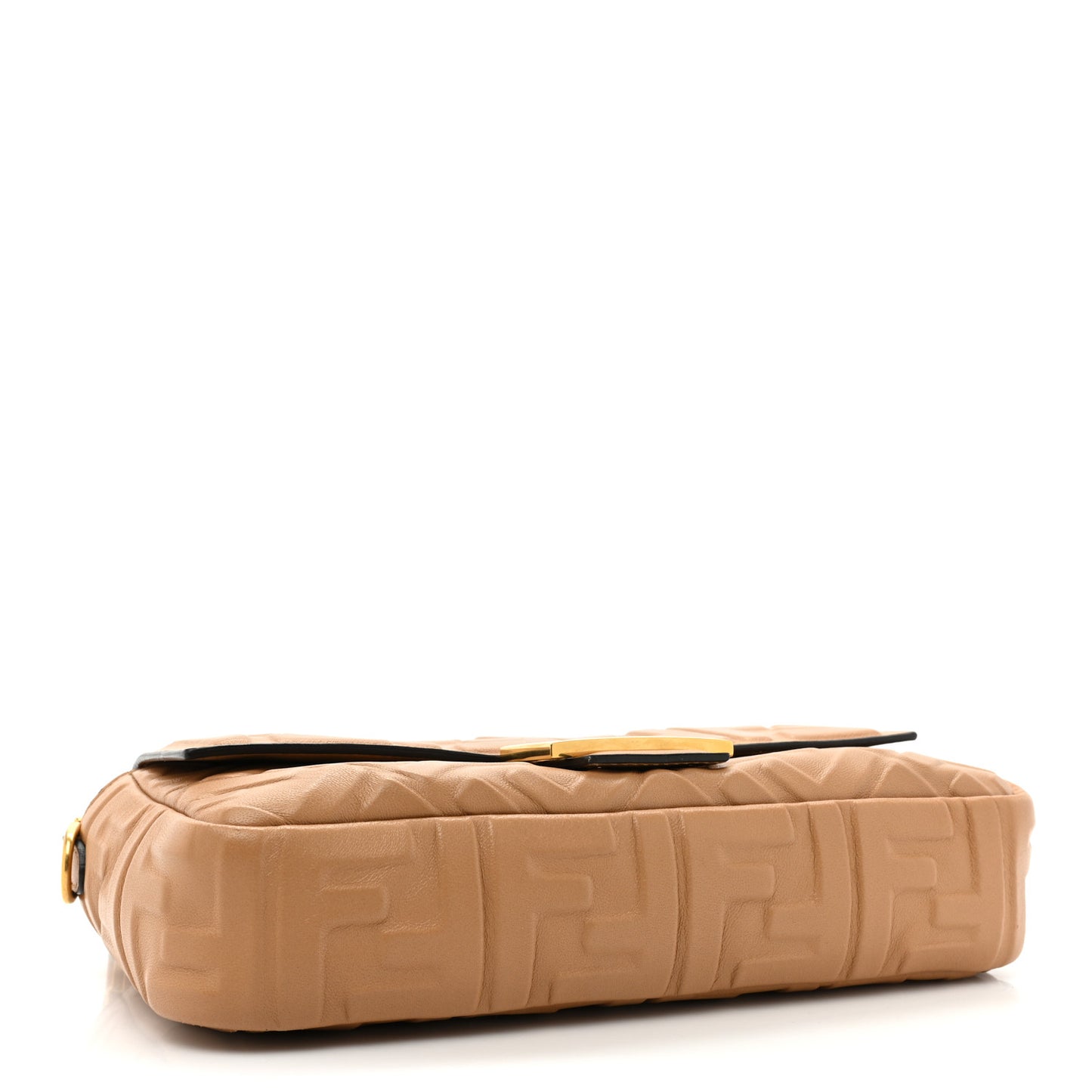Nappa FF 1974 Embossed Baguette Miele Scuro