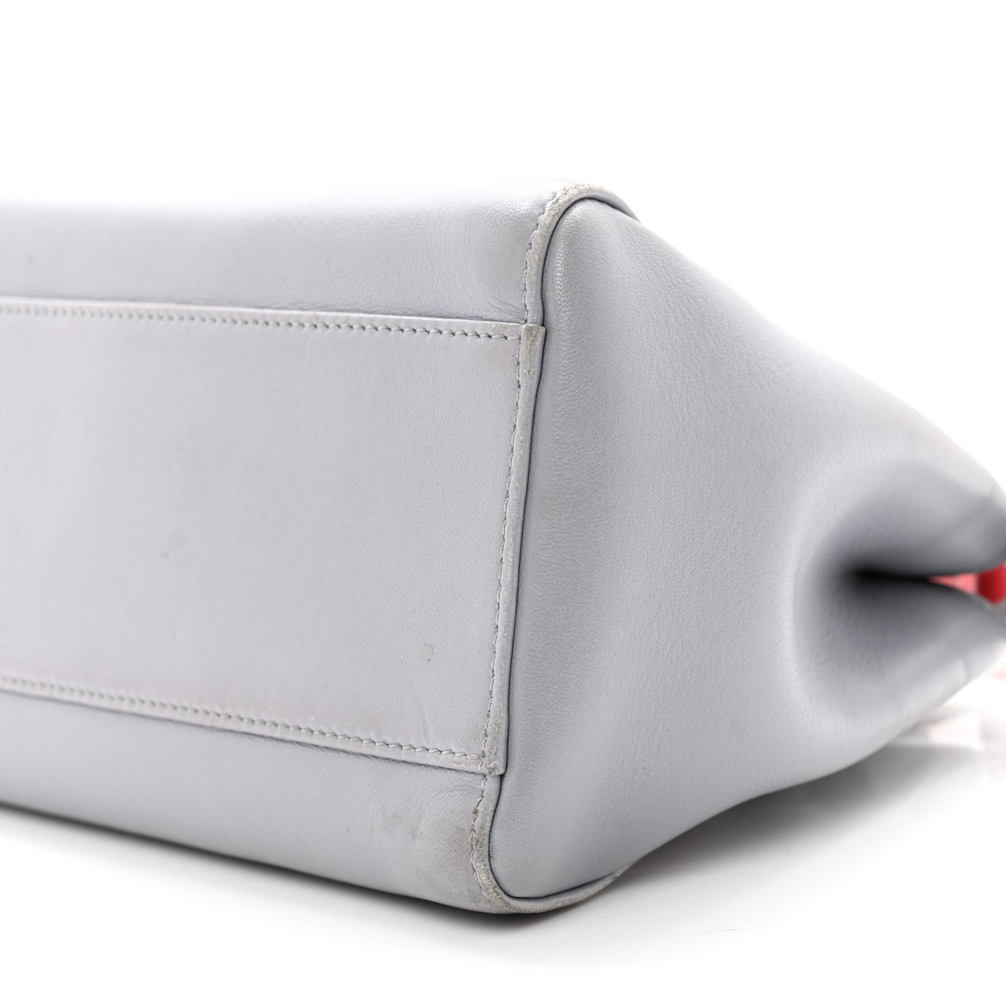 Nappa Studded Mini Peekaboo Iconic Satchel Grey Multicolor