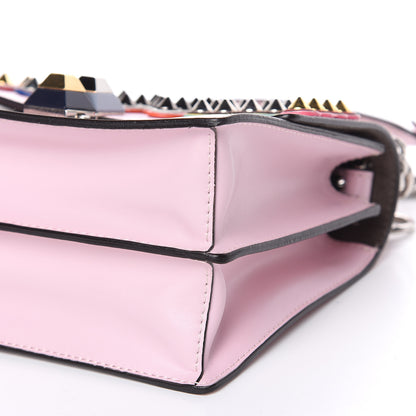 Fendi Vitello Liberty Fun Fair Metal Studded Small Kan I Shoulder Bag Peonia Multicolor 9 of 14