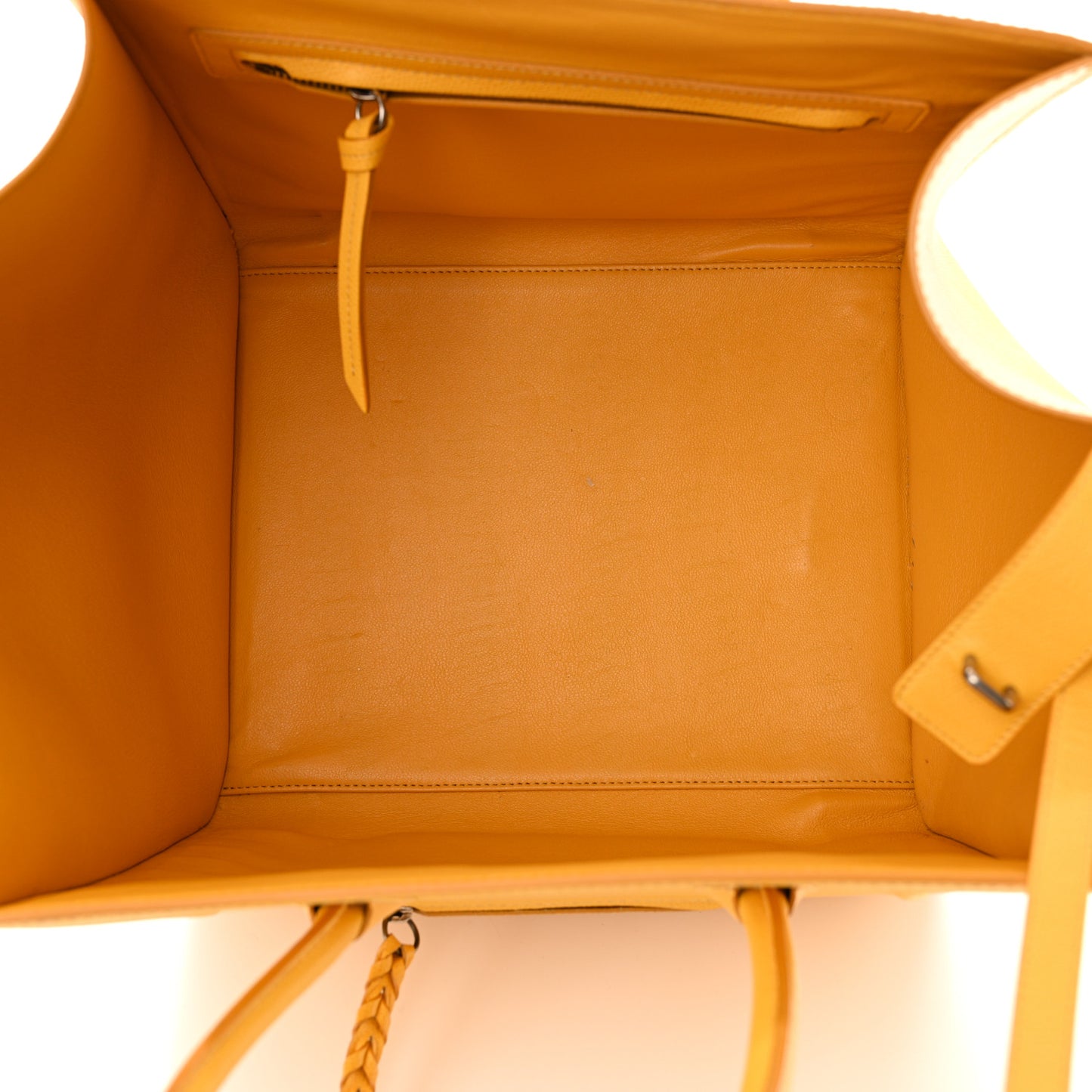 Grained Calfskin Medium Phantom Luggage Saffron
