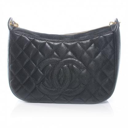 Chanel Caviar Quilted Hobo Bag Black 1 of 7