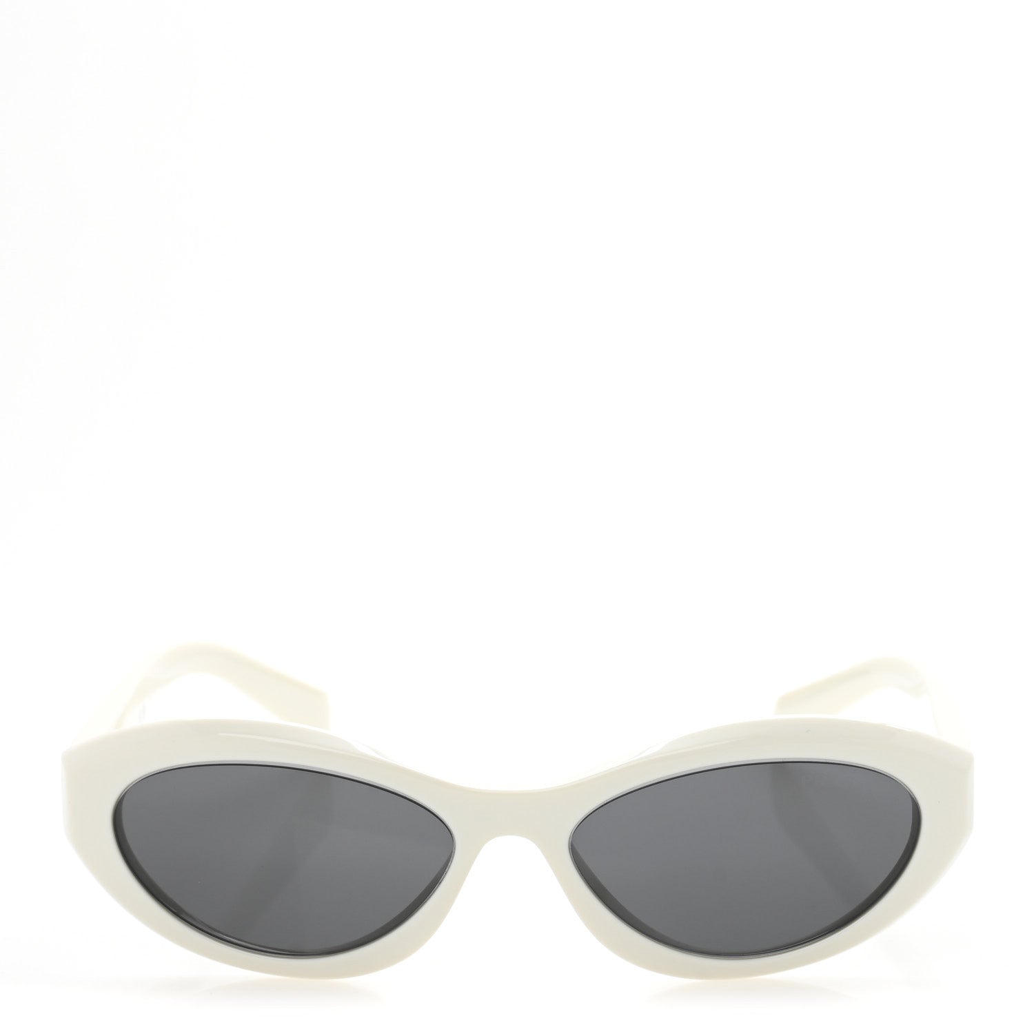 Prada Acetate Oval Sunglasses SPR 26Z White 2 of 8