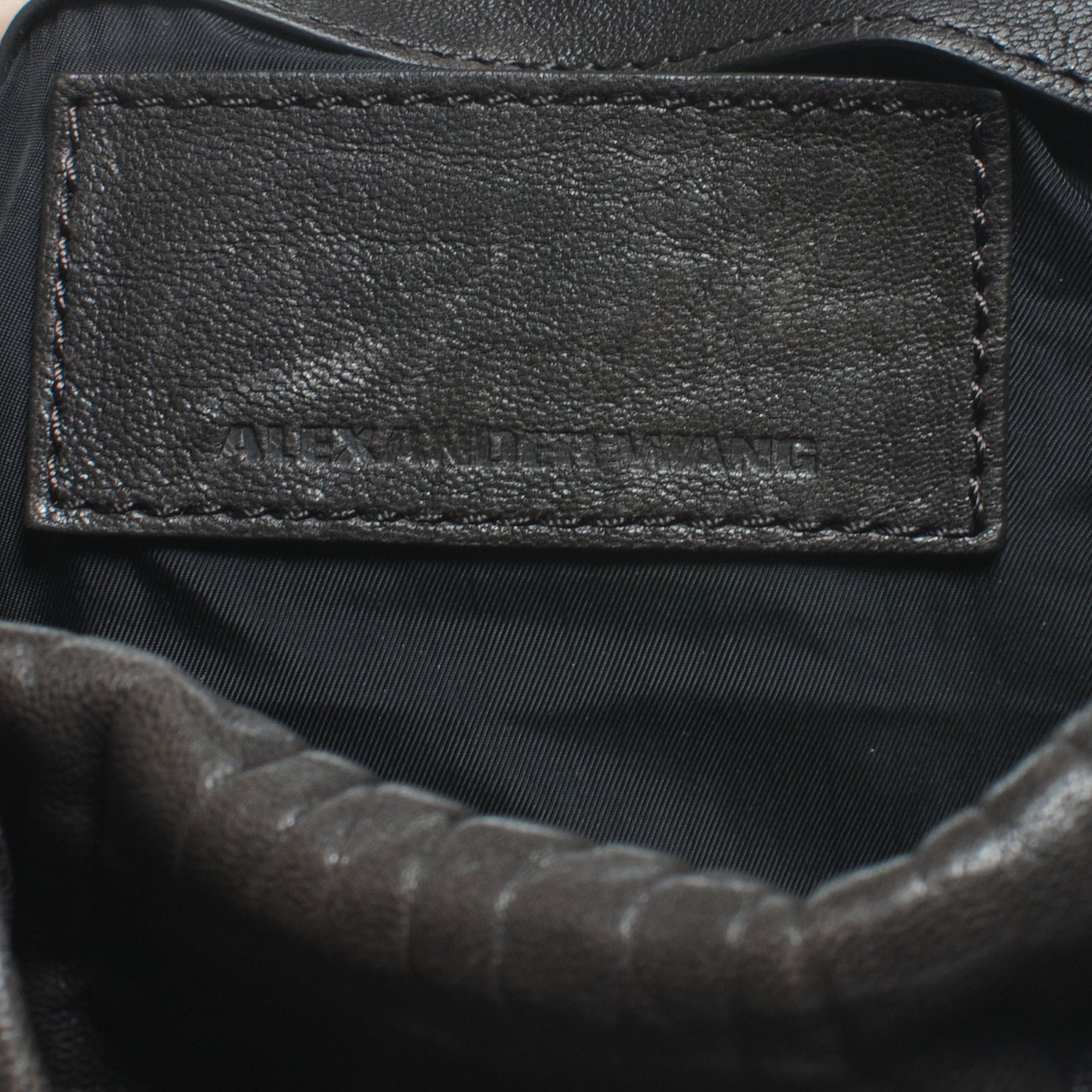 Leather Rocco Duffel Charcoal w Silver Hardware