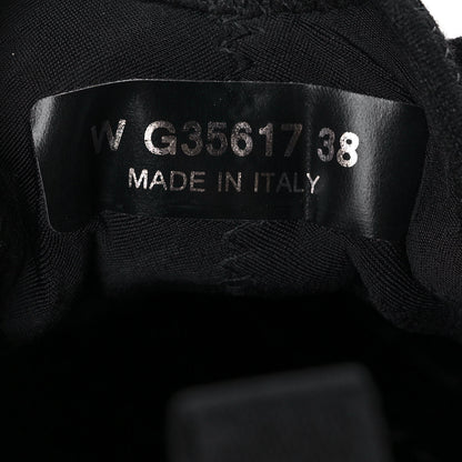 Chanel Velvet Calfskin Mixed Fibers CC Sneakers 38 Black 8 of 9
