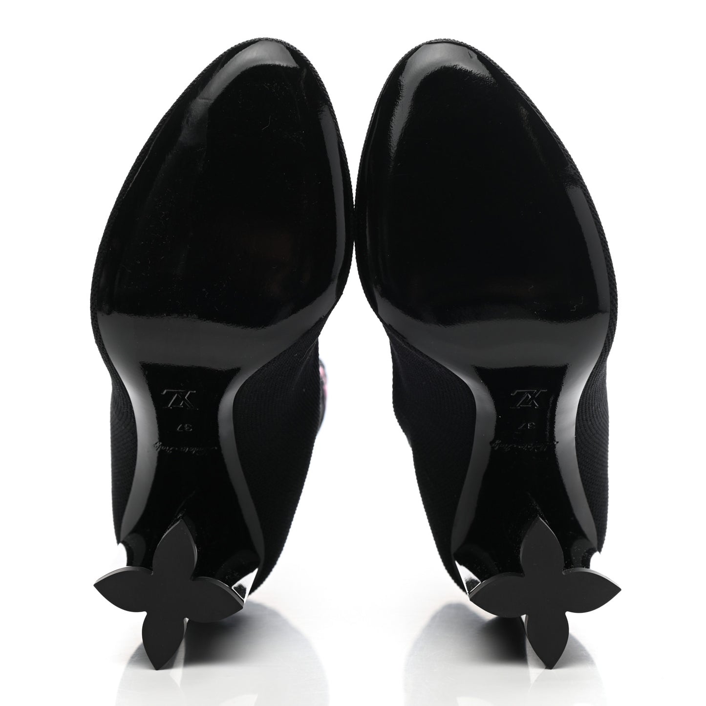 Stretch Fabric New Wave Silhouette Ankle Boots 37 Black