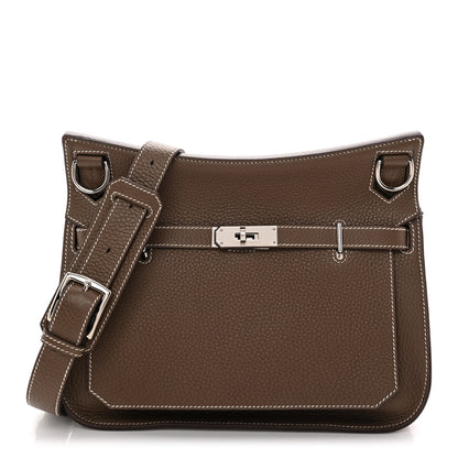 Hermes Taurillon Clemence Jypsiere 28 Etoupe 1 of 10