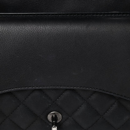 Chanel Lambskin Quilted Large Natural CC Flap Black 12 of 16